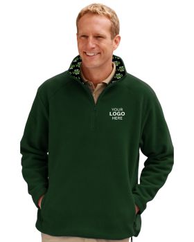 'BG9952H Your Logo Here Mens Micro Fleece Zip Pullover'