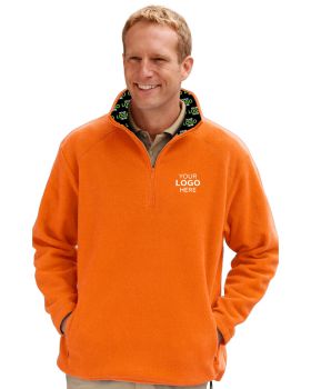 'BG9952H Your Logo Here Mens Micro Fleece Zip Pullover'