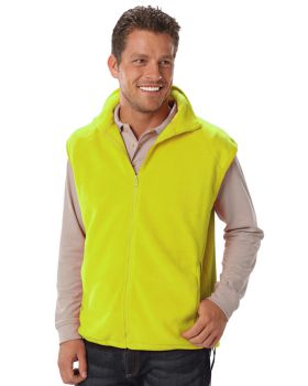 'BG9953 Adult Micro Fleece Zip Front Vest'