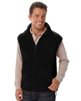 'BG9953 Adult Micro Fleece Zip Front Vest'