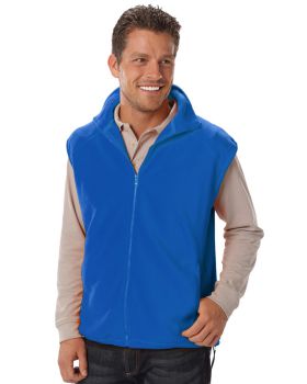 'BG9953 Adult Micro Fleece Zip Front Vest'
