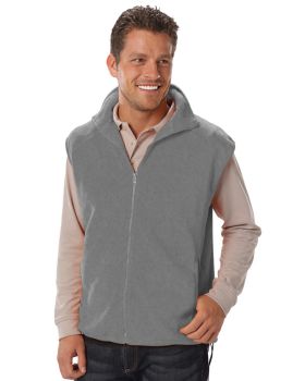 'BG9953 Adult Micro Fleece Zip Front Vest'