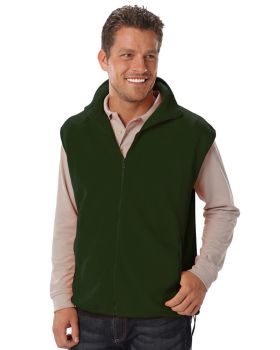 'BG9953 Adult Micro Fleece Zip Front Vest'