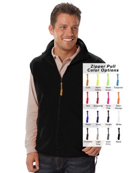 'BG9953B Custom Zipper Pull Polar Fleece Vest'
