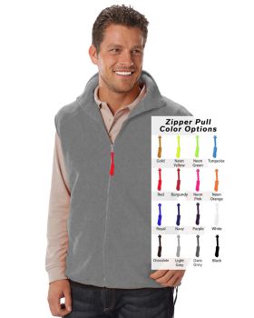 'BG9953B Custom Zipper Pull Polar Fleece Vest'