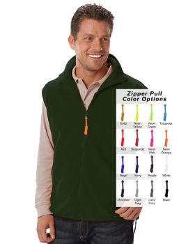 'BG9953B Custom Zipper Pull Polar Fleece Vest'