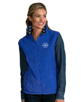 'BG9953H Your Logo Here Adult MicroFleece Zip Front Vest'