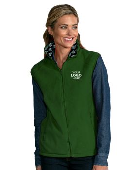 'BG9953H Your Logo Here Adult MicroFleece Zip Front Vest'