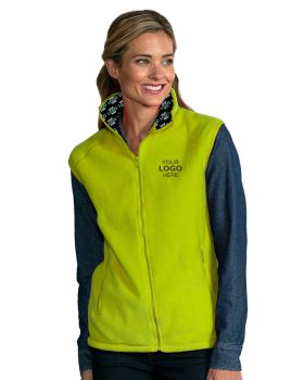 'BG9953H Your Logo Here Adult MicroFleece Zip Front Vest'