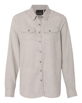 'Burnside 5200 Women's Long Sleeve Solid Flannel Shirt'