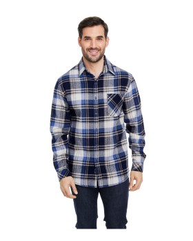 'Burnside B8212 Woven Plaid Flannel With Biased Pocket'