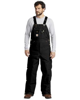 Carhartt CTR41 Duck QuiltLined ZipToThigh Bib Overalls