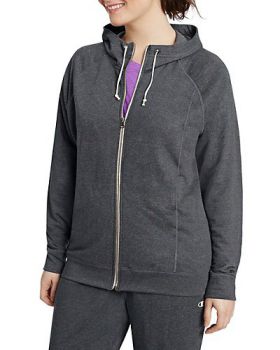 Champion QW1237 Women's Plus French Terry Full Zip Hoodie