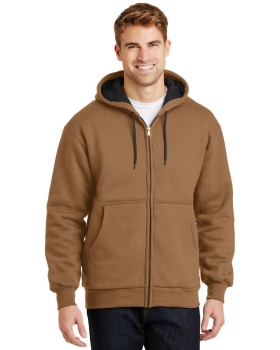 'CornerStone CS620 Ful-Zip with Thermal Lining Hooded Sweatshirt'