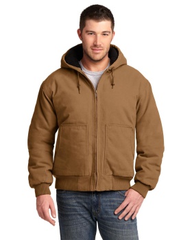 'CornerStone CSJ41 Washed Duck Cloth Insulated Hooded Work Jacket'