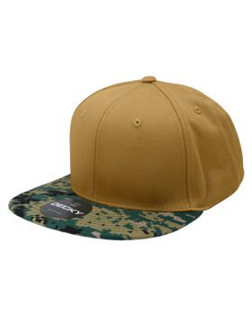 '6 Panel High Profile Structured Camo Snapback'