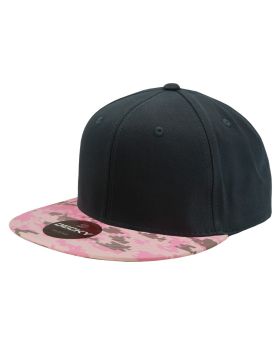'6 Panel High Profile Structured Camo Snapback'