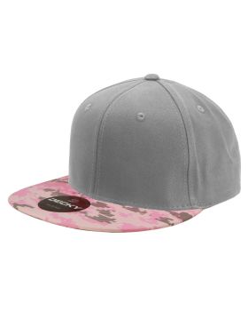 '6 Panel High Profile Structured Camo Snapback'