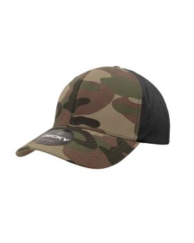 '6 Panel Mid Profile Structured Camo Cap'