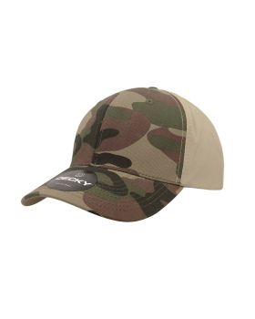 '6 Panel Mid Profile Structured Camo Cap'