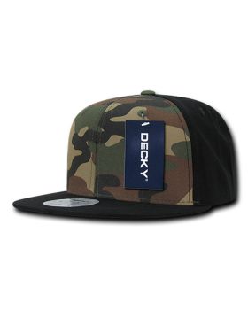 '6 Panel High Profile Structured Camo Snapback'