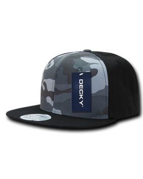 '6 Panel High Profile Structured Camo Snapback'