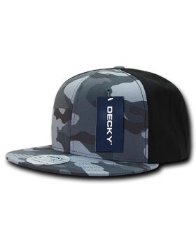 '6 Panel High Profile Structured Camo Snapback'