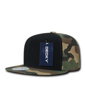'6 Panel High Profile Structured Camo Snapback'