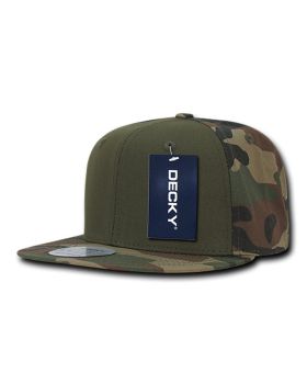 '6 Panel High Profile Structured Camo Snapback'