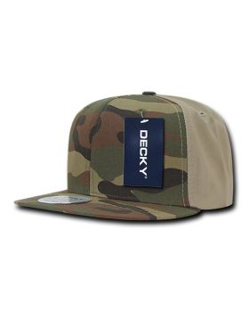 '6 Panel High Profile Structured Camo Snapback'
