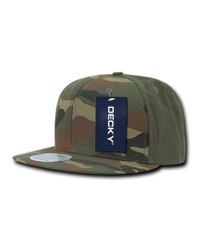 '6 Panel High Profile Structured Camo Snapback'