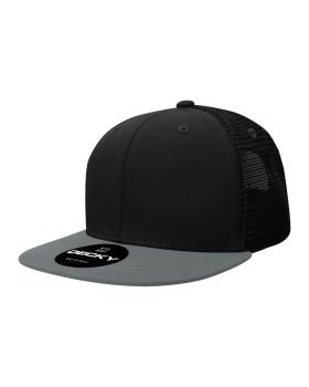 '6 Panel High Profile Structured Acrylic/Polyester Trucker'