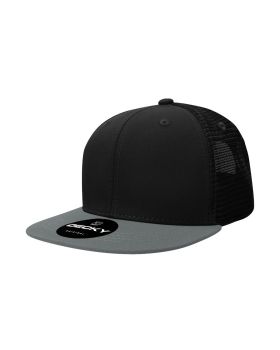 '6 Panel High Profile Structured Acrylic/Polyester Trucker'