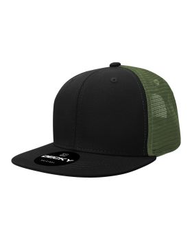 '6 Panel High Profile Structured Acrylic/Polyester Trucker'