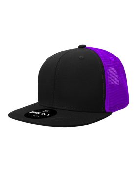 '6 Panel High Profile Structured Acrylic/Polyester Trucker'