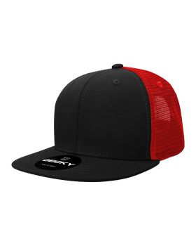 '6 Panel High Profile Structured Acrylic/Polyester Trucker'