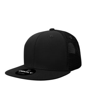 '6 Panel High Profile Structured Acrylic/Polyester Trucker'