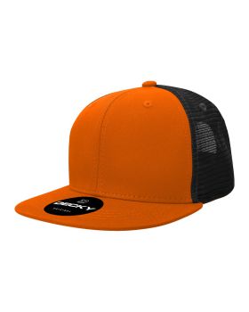 '6 Panel High Profile Structured Acrylic/Polyester Trucker'