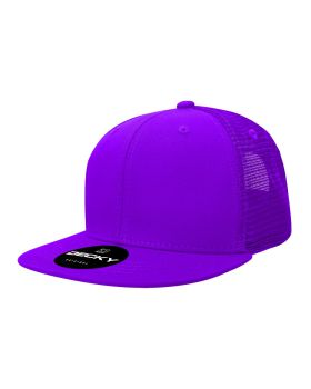 '6 Panel High Profile Structured Acrylic/Polyester Trucker'