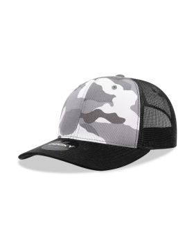 '6 Panel Mid Profile Structured Camo Trucker'