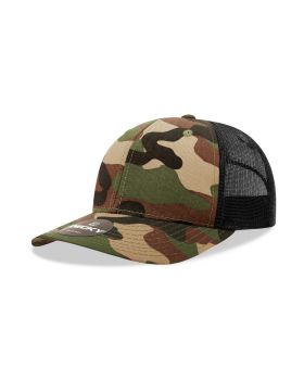 '6 Panel Mid Profile Structured Camo Trucker'