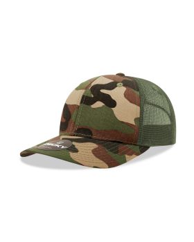 '6 Panel Mid Profile Structured Camo Trucker'