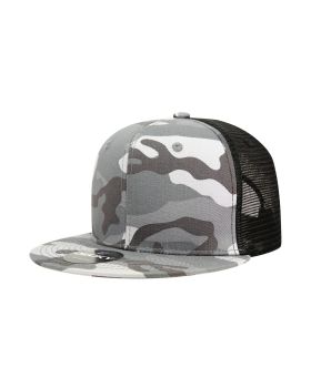 '6 Panel High Profile Structured Camo Trucker'