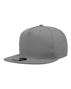 '5 Panel High Profile Structured Cotton Blend Snapback'