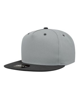 '5 Panel High Profile Structured Cotton Blend Snapback'