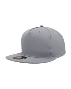'5 Panel High Profile Structured Cotton Blend Snapback'