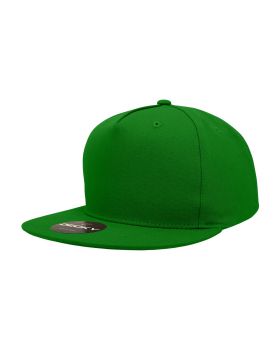 '5 Panel High Profile Structured Cotton Blend Snapback'