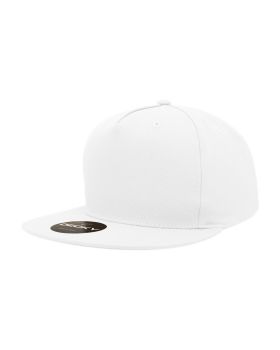 '5 Panel High Profile Structured Cotton Blend Snapback'
