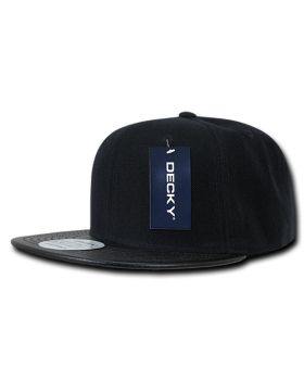 '6 Panel High Profile Structured Vinyl Snapback'