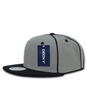 '6 Panel High Profile Structured Piped Snapback'